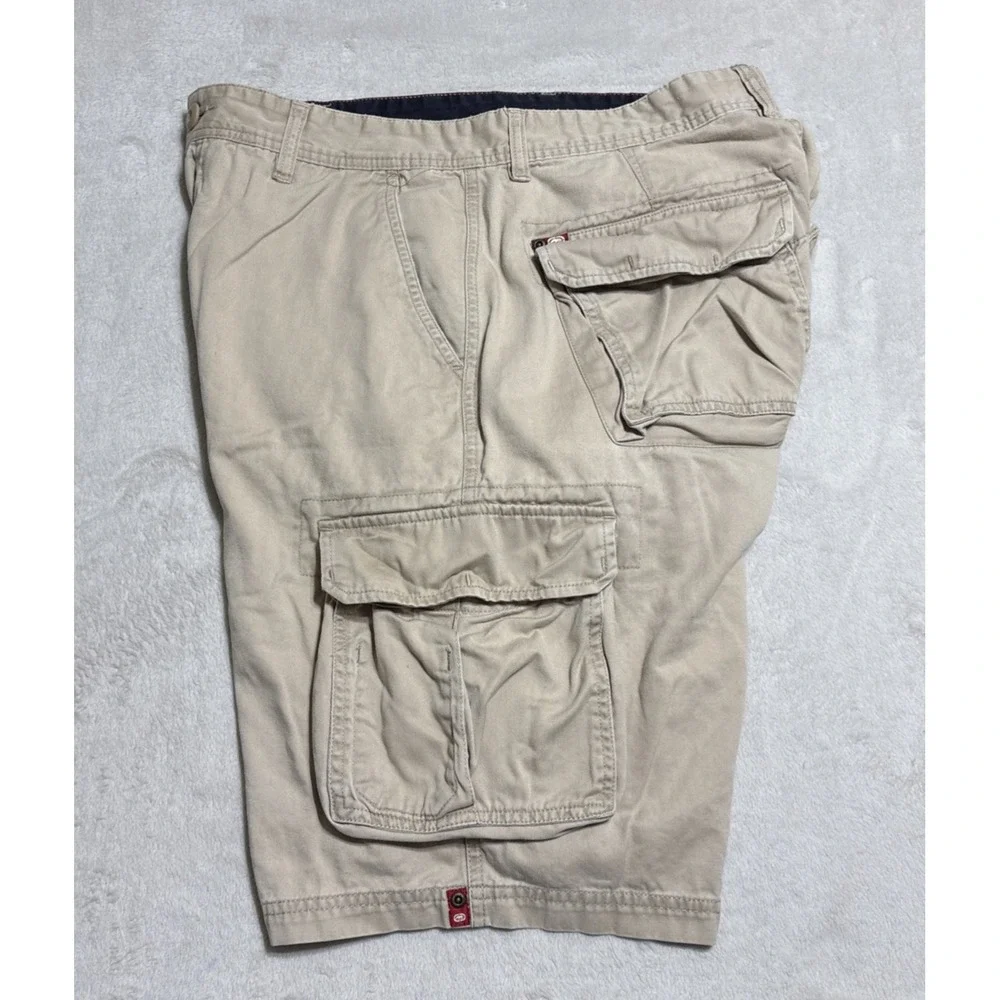 Ecko Unltd Cargo Shorts Men 34 Khaki Brown Utility Edison Cargo Vintage Y2K